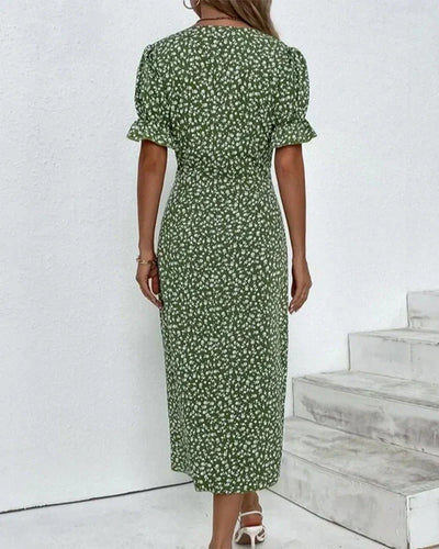 Tine™ | Short-Sleeve Dress with Floral Print