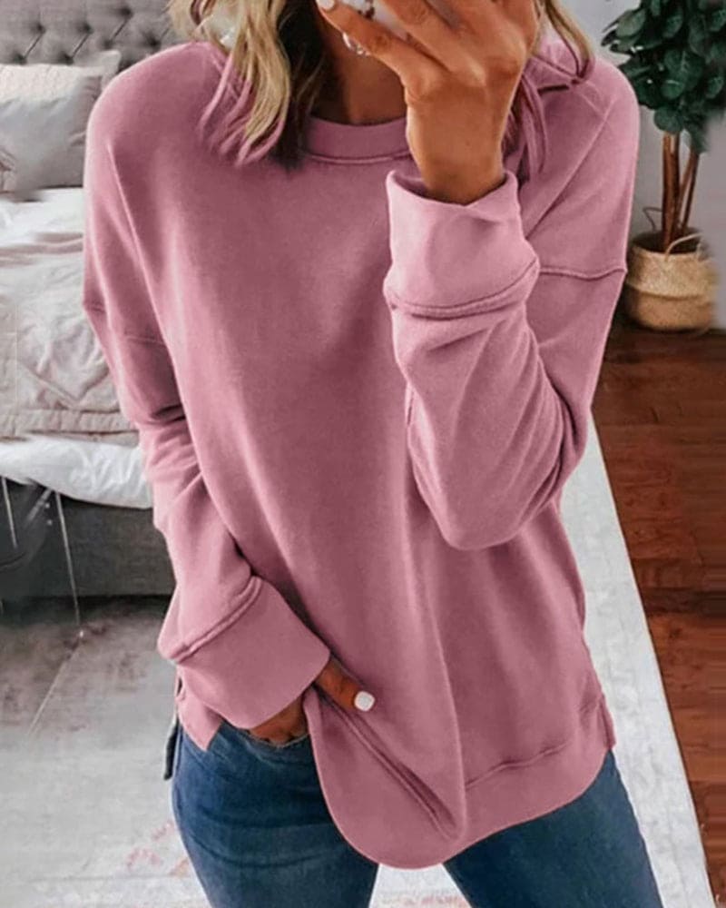 Mirela™ | Casual Long-Sleeve Sweatshirt