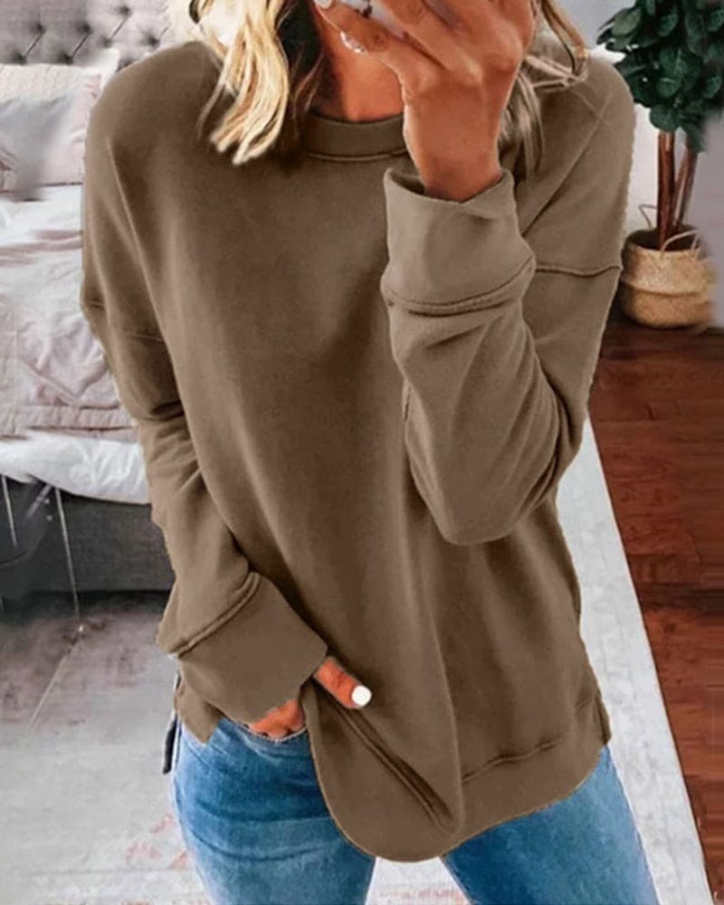 Mirela™ | Casual Long-Sleeve Sweatshirt