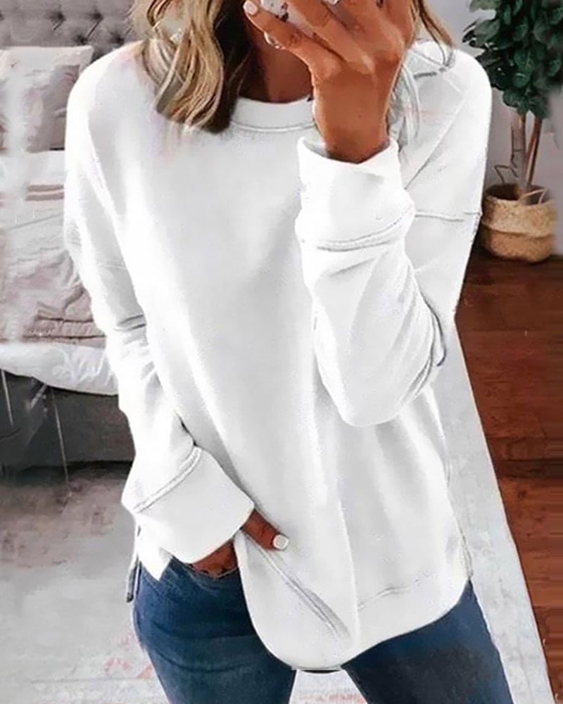 Mirela™ | Casual Long-Sleeve Sweatshirt