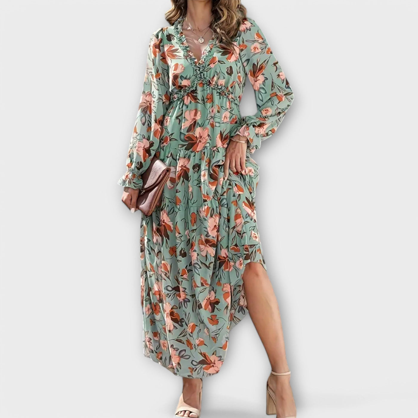 Sélina™ | Romantic Floral Maxi Dress