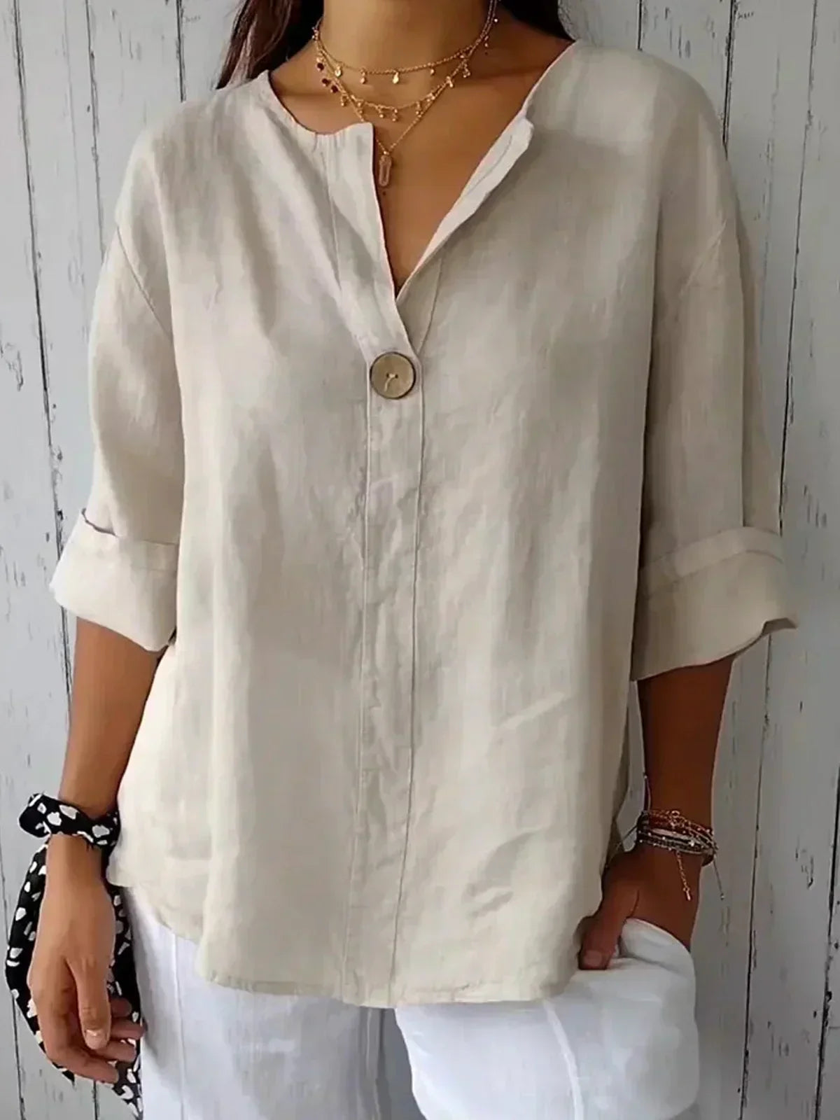Amira™ | Casual V-Neck Blouse