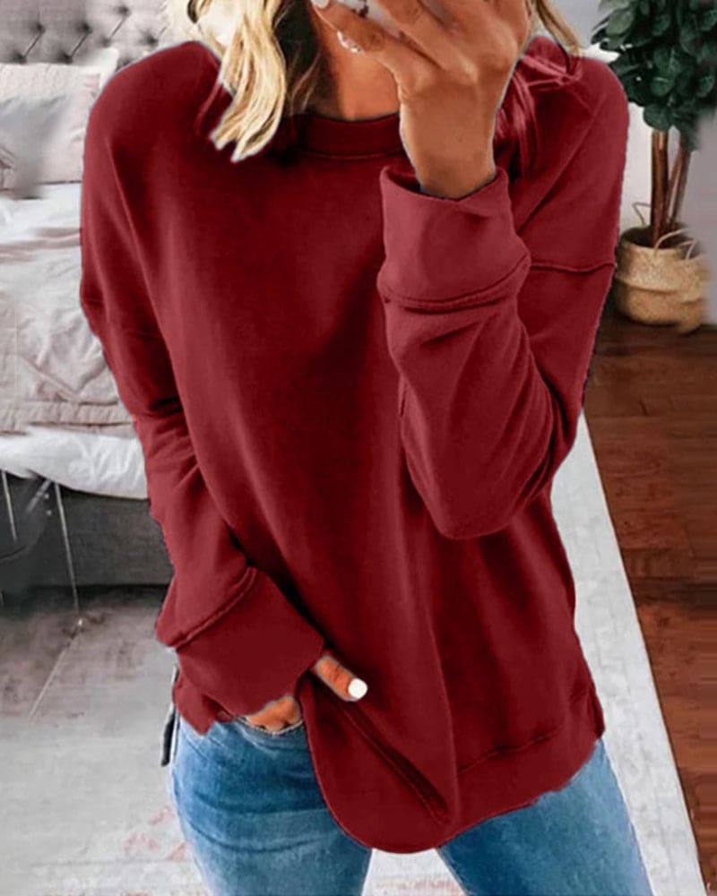 Mirela™ | Casual Long-Sleeve Sweatshirt
