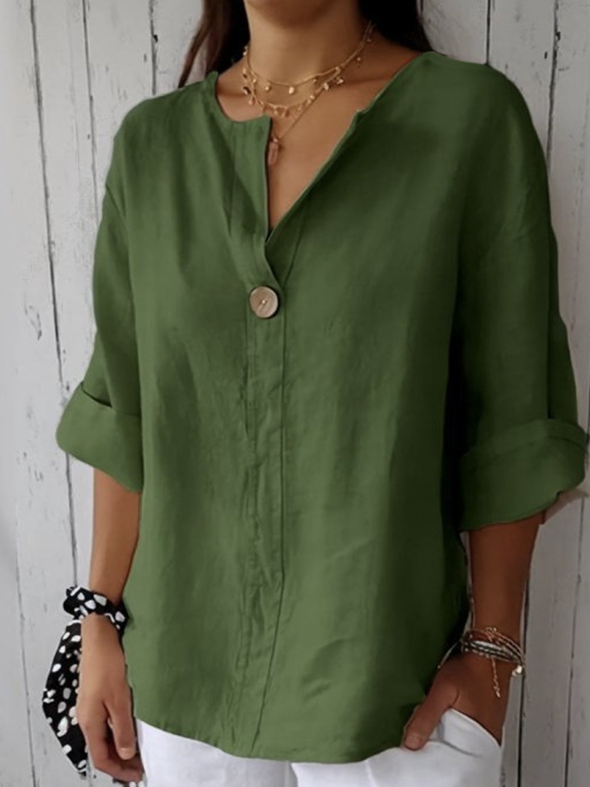 Amira™ | Casual V-Neck Blouse