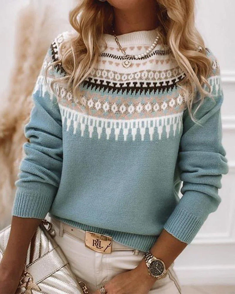 Aurora™ | Nordic Pattern Knit Sweater