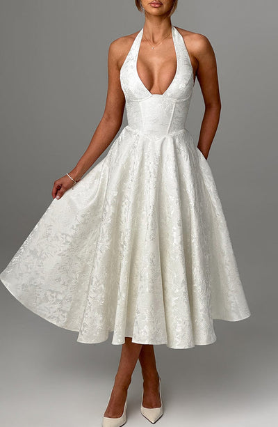 Jézabel™ | Elegant Halter Midi Dress