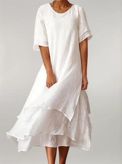Caledonia™ | Stylish Layered Midi Dress