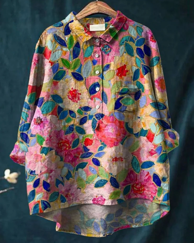 Madeline™ | Stylish Floral Button-Down Shirt
