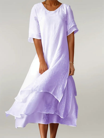 Caledonia™ | Stylish Layered Midi Dress
