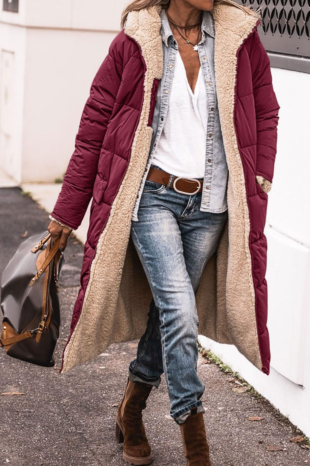 Octavia™ | Luxe Reversible Sherpa Coat