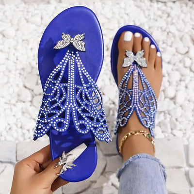 Aubrey™ | Stylish Leather Sandal With Butterfly Cover