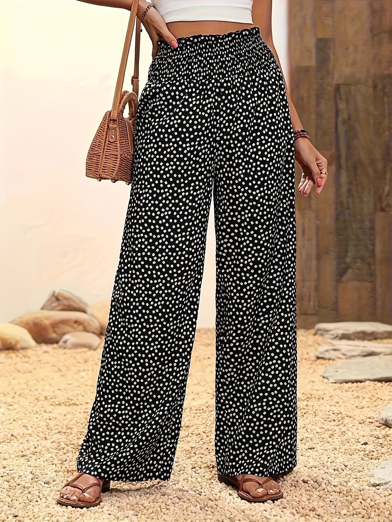 Mira™ | The Allover Print Wide-Leg Pants