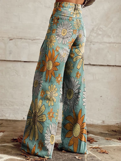Cassandre™ | Floral Happiness Flare Pants