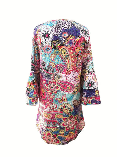 Norah™ | Floral V-Neck Dress