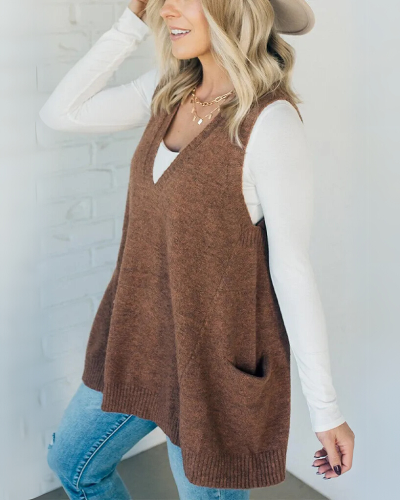 Isalie™ | Sleeveless Knit Vest