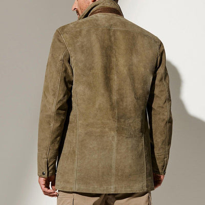 Kevin™ | Vintage Buckskin Leather Jacket