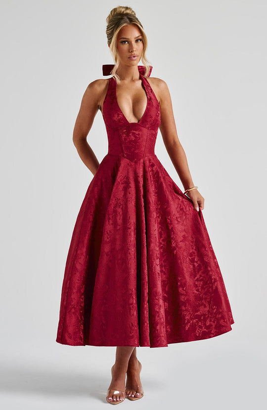 Jézabel™ | Elegant Halter Midi Dress