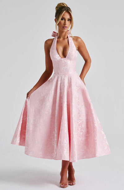 Jézabel™ | Elegant Halter Midi Dress