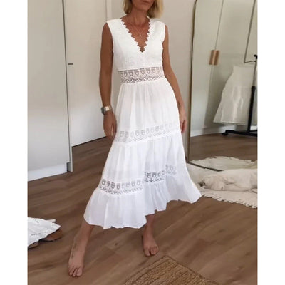 Kaylee™ | Lace Tank Dress with V-Neckline