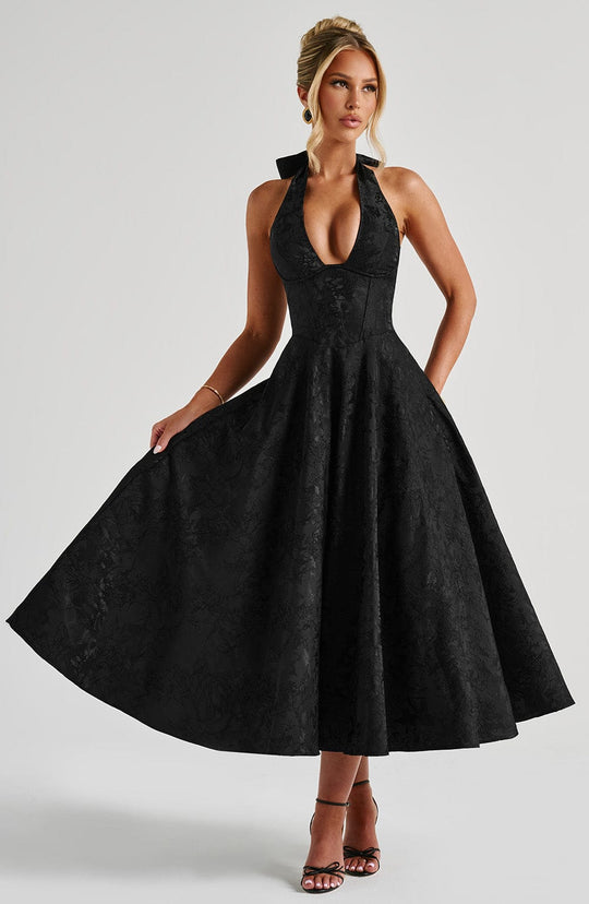 Jézabel™ | Elegant Halter Midi Dress