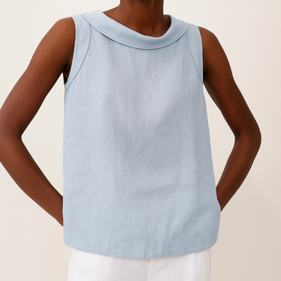 Mélya™ | Sculpted Simplicity Sleeveless Top