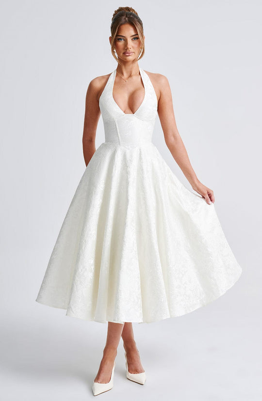 Jézabel™ | Elegant Halter Midi Dress