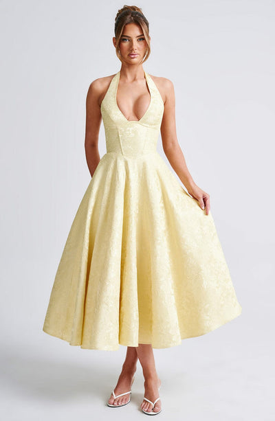 Jézabel™ | Elegant Halter Midi Dress