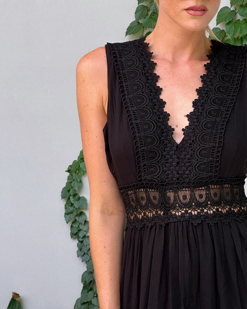 Kaylee™ | Lace Tank Dress with V-Neckline