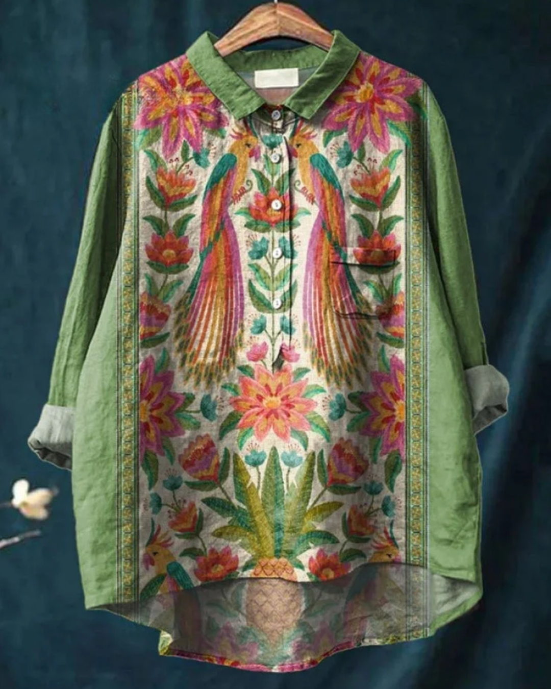 Madeline™ | Stylish Floral Button-Down Shirt