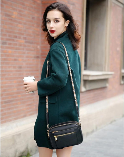 Brelia™ | Refined Leather Shoulder Bag