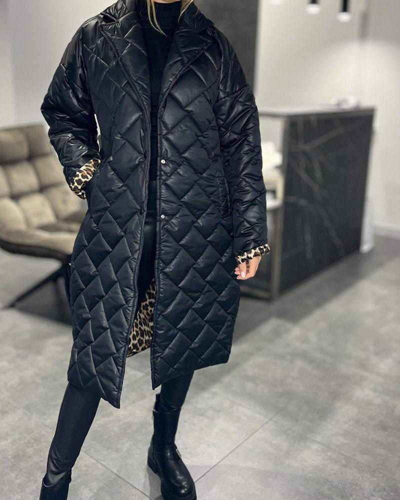 Isla™ | Casual Lapel Mid-length Cotton Coat