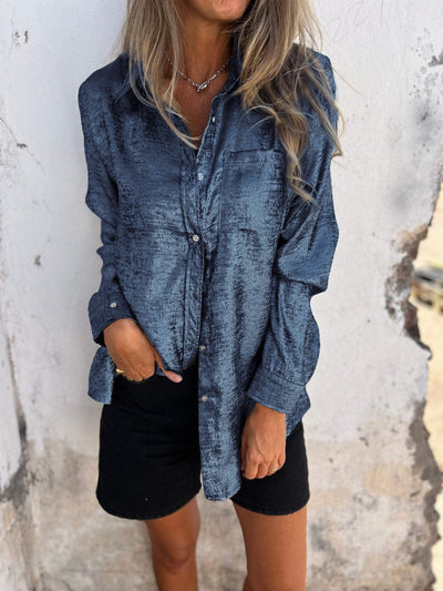 Zellab™ | Chic Shimmer Shirt