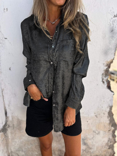 Zellab™ | Chic Shimmer Shirt