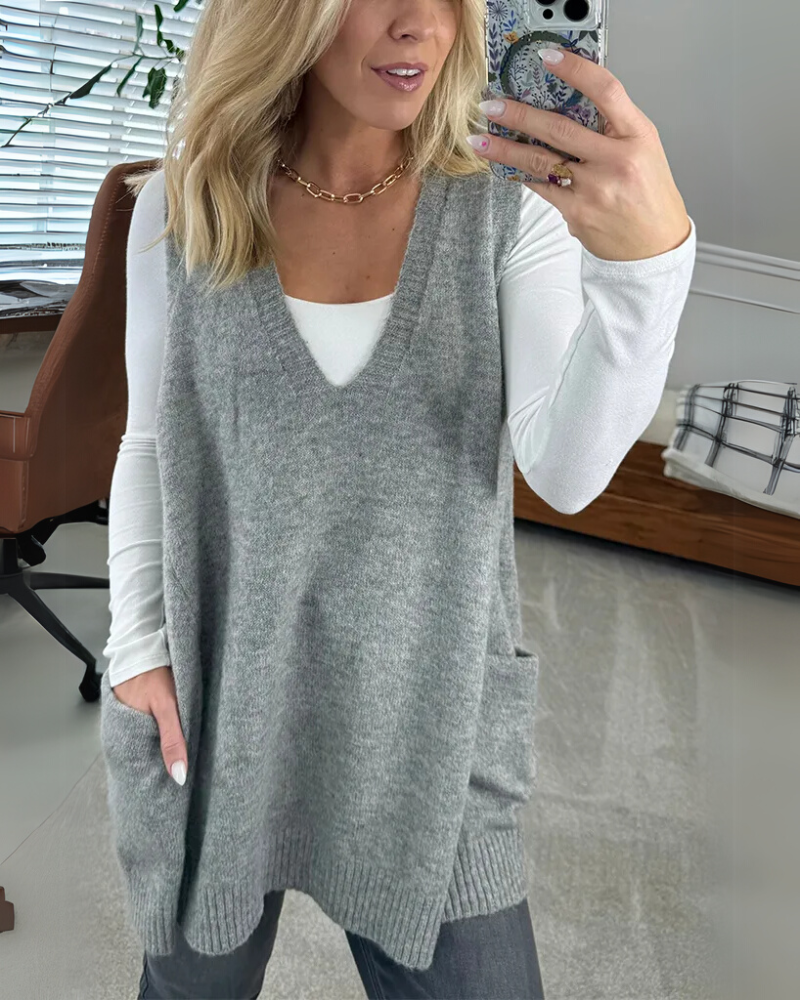 Isalie™ | Sleeveless Knit Vest