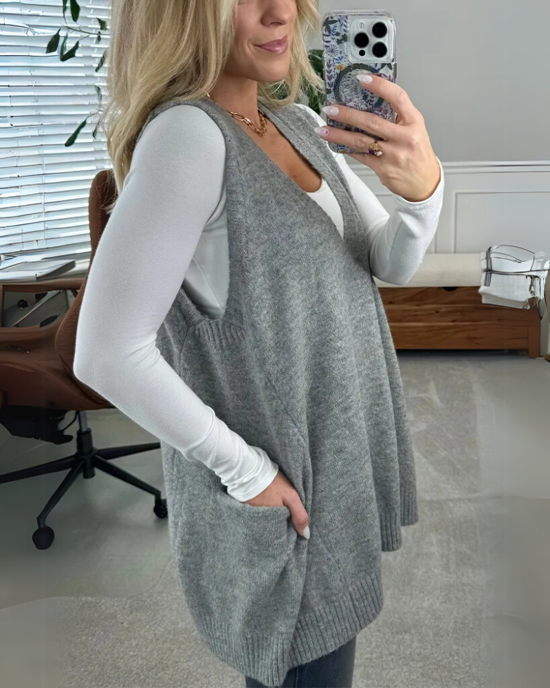 Isalie™ | Sleeveless Knit Vest