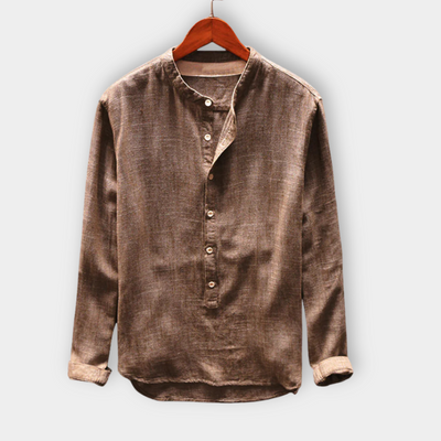 Nilo™ | Classic Relaxed Collarless Shirt