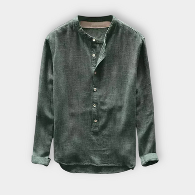 Nilo™ | Classic Relaxed Collarless Shirt