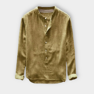 Nilo™ | Classic Relaxed Collarless Shirt