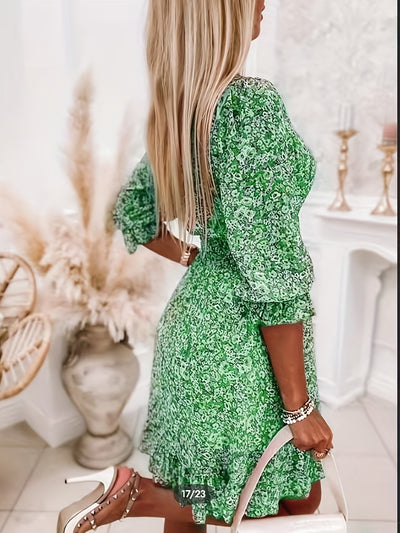 Michael™ | Floral Shirred Waist Dress
