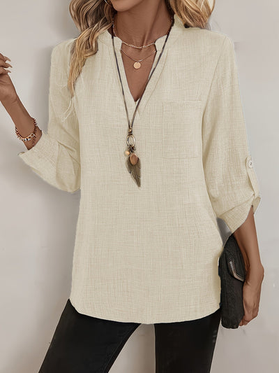 Seraphine™ | The Effortless V-Neck Blouse