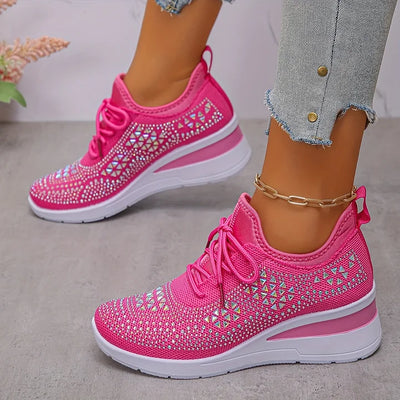 Daphéa™ | Crystal Knit Sneakers