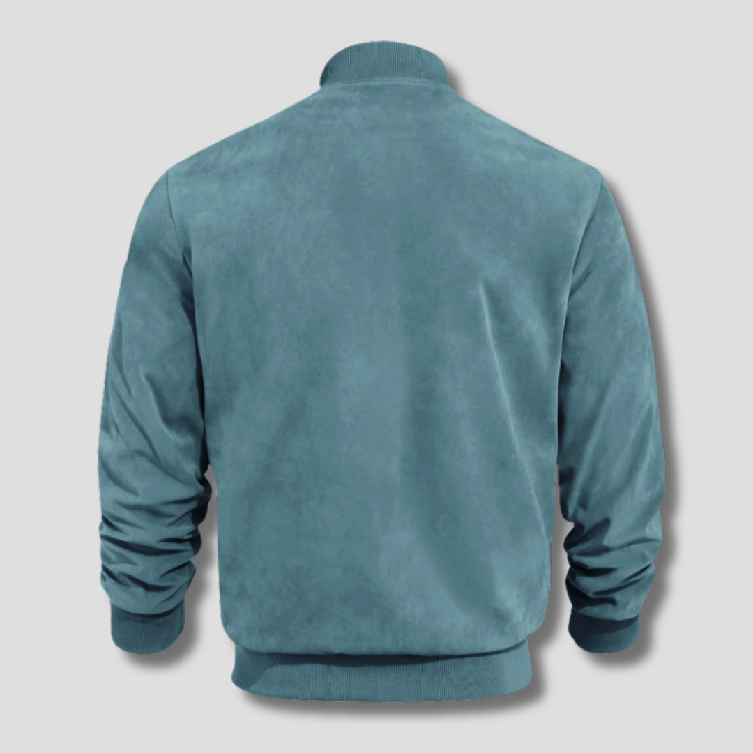 Valeron™ | Classic Suede Bomber Jacket