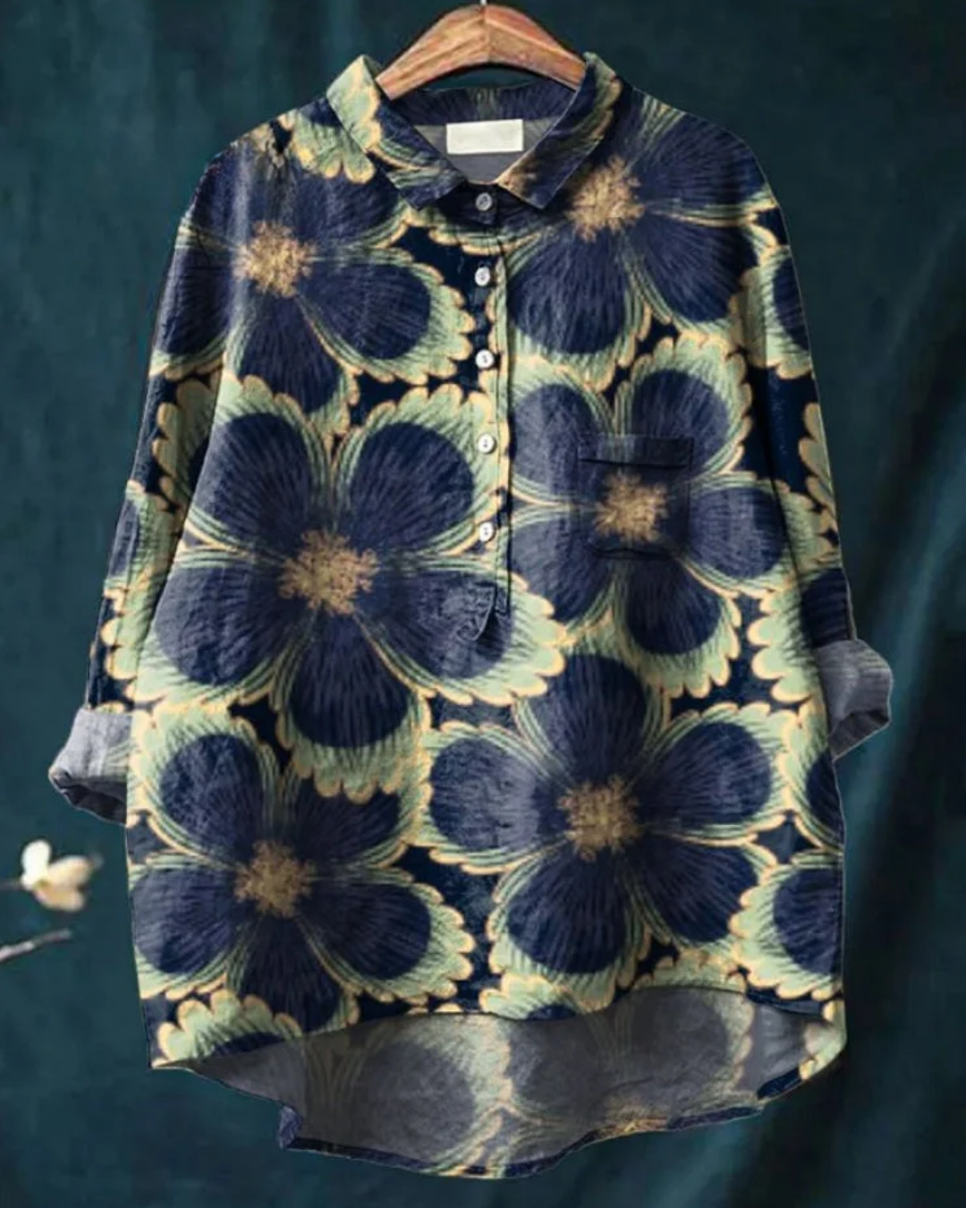 Madeline™ | Stylish Floral Button-Down Shirt
