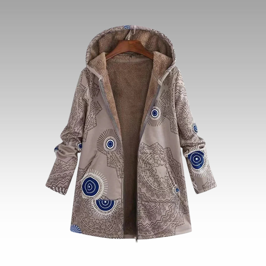 Soléna™ | Ethnic Warm Hooded Coat