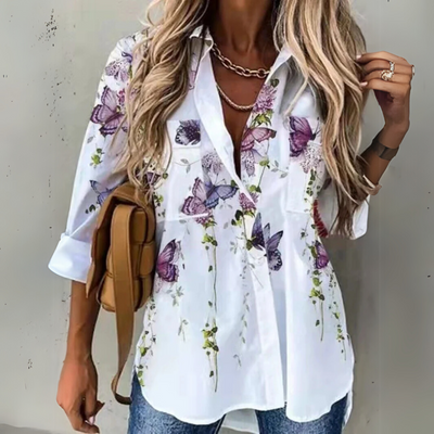 Eliza™ | Chic Contrast Blouse