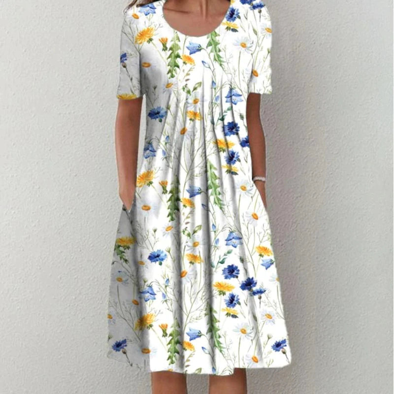 Hélyssa™ | Summer Garden Midi Dress