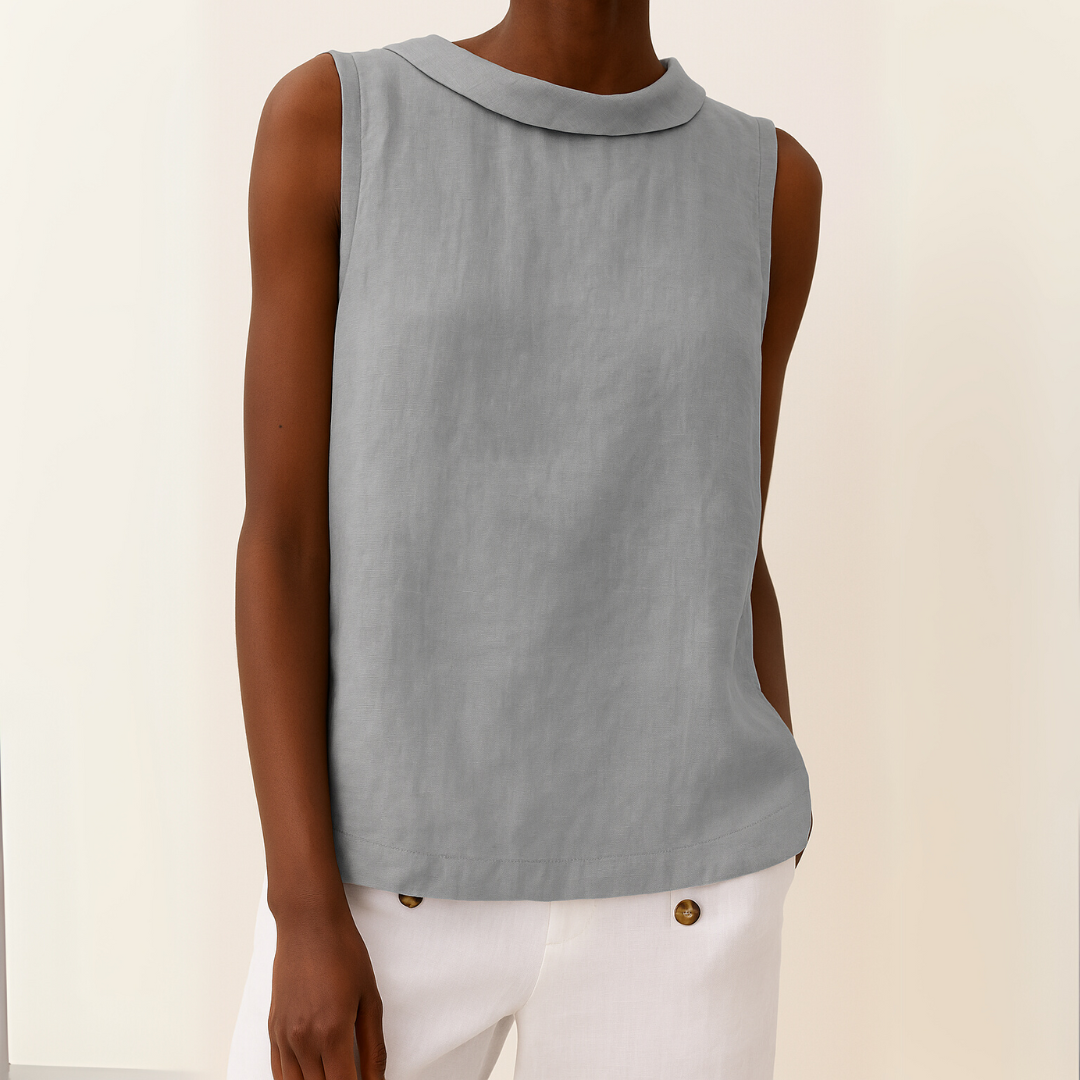 Mélya™ | Sculpted Simplicity Sleeveless Top