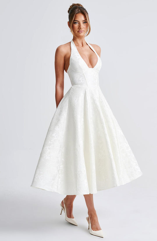 Jézabel™ | Elegant Halter Midi Dress