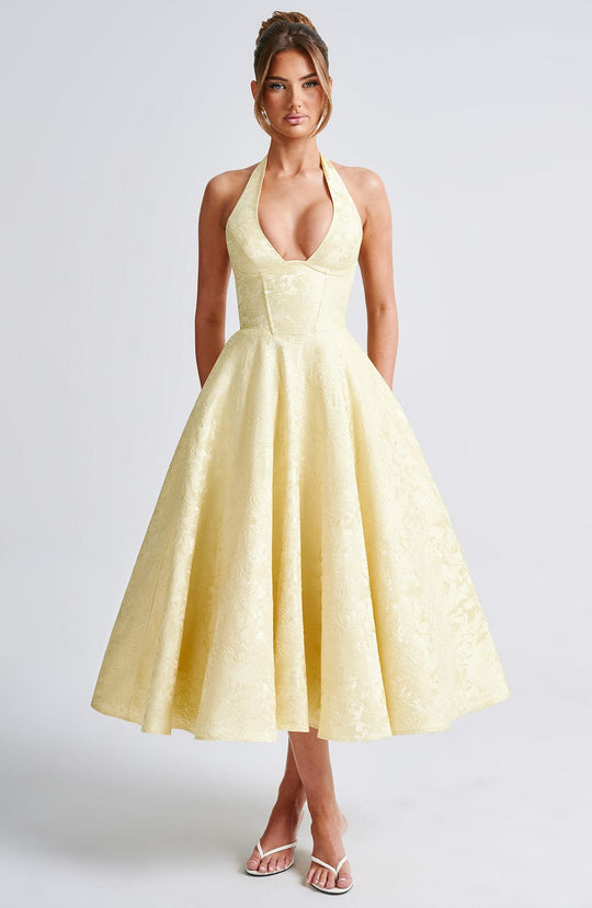 Jézabel™ | Elegant Halter Midi Dress