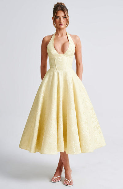 Jézabel™ | Elegant Halter Midi Dress